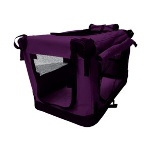 Premium Hundetransportbox -Violett