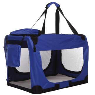 Topmast® Nylon Hundetransportbox - Faltbar Blau