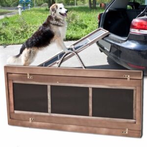 Topmast® Hunde-Auffahrrampe Evergreen aus Holz