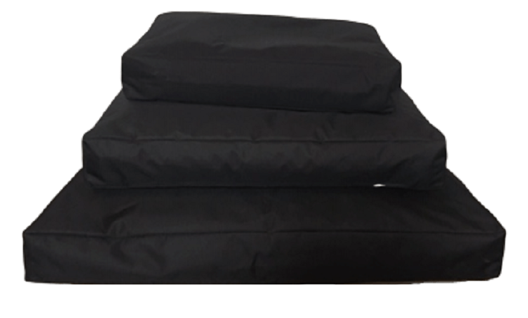 Topmast® Comfortbag Hundekissen – Wasserdichtes Canvas, Schwarz
